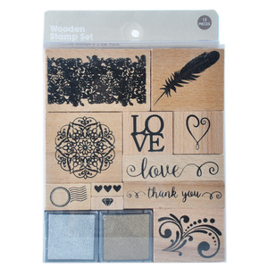 Meilleure vente en gros en bois <span class=keywords><strong>alphabet</strong></span> timbre sertie de 2 tampons encreurs - Product Image 6