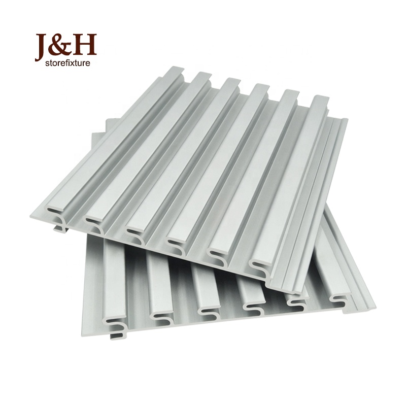 Анодированная отделка с порошковым покрытием штабелируемые алюминиевые Slatwall 1 "О '. АР. Скрытая крепежная панель 6,75 дюйма H x 96 дюйма L