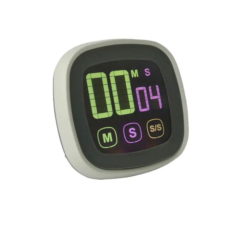 Electric Shower Timer Kichen Items Digital Alarm Clock with Touch Screen clock/thermometer/alarm/timer