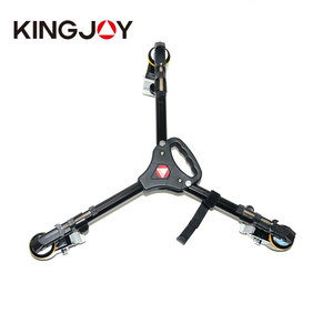 Kingjoy Opvouwbare Draagbare DSLR Digitale Camera Aluminium Track <span class=keywords><strong>Wheel</strong></span> 3-Wiel Flip Lock Auto Video Slider Statief Dolly - Product Image 2