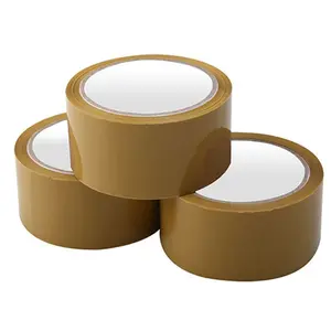 Bailida Carton Box Sealing Bopp Adhesive Packing Tape China Factory Wholesale Brown Tan Acrylic Waterproof Double Sided Tape No Printing