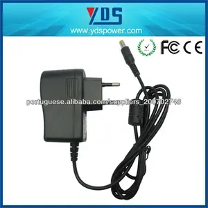 wall adapter EU 5V 1A 5W with dc tip 5.5*2.5,5.5*2.1*,4.8*1.7 for led light