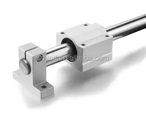 Round linear Guide Rail Cylindrical guide rail aluminum bracket for CNC machine Smooth and stable high precision linear motion
