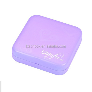 Benutzer definierte kleine quadratische Fall Zinn Kondom Box für die Verpackung Jyb Herstellung Hot Sale Metall Weißblech Kondome Geschenk & Handwerk recycelbar - Product Image 1
