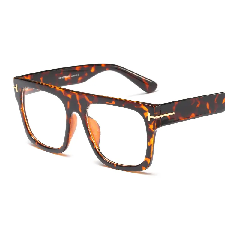 Unisex Amazonホット良質メガネフレームバンドデザイン新スクエア眼鏡フレーム女性男性卸売