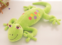 Jouets en peluche Gecko, oreiller de couleur dessin animé pour enfants