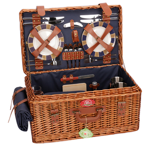 Bán Buôn Handmade <span class=keywords><strong>Wicker</strong></span> <span class=keywords><strong>Picnic</strong></span> Giỏ Cho <span class=keywords><strong>4</strong></span> Người - Product Image 2