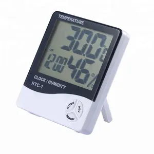 Digital LCD Indoor-Outdoor Thermometer Hygrometer Elektronik Suhu Kelembaban Meter Weather Station