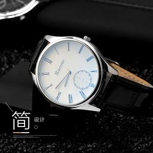 Reloj clásico de cuero con sublimación para hombre, marca QW01, 2017 - Product Image 2