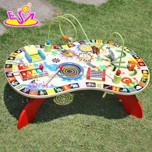 Jeu magnétique éducatif pour enfants, jouet en bois, jeu éducatif, avec cordon de perles W12D022