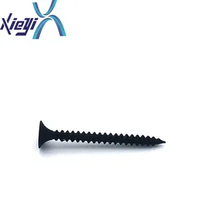 Black gypsum screw, Wood drywall screw, fine thread and coarse thread drywall screw