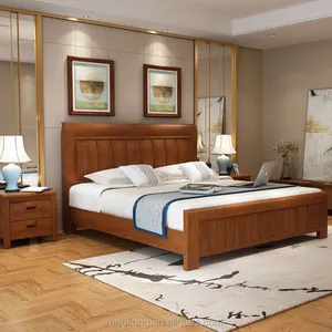 Cama de madera maciza tamaño Queen