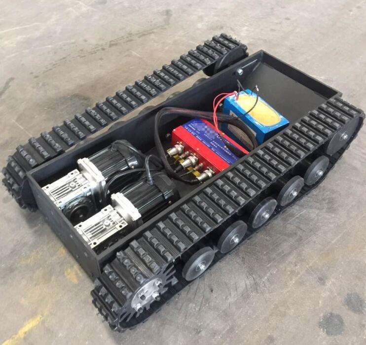 Listrik kecil pabrikan pertanian remote dilacak atv ekskavator Casis ...