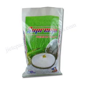 High quality design printing plastic pp woven basmati rice packaging bag 50kg export to Dubai