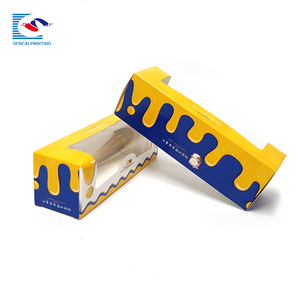 SENCAI Bán Chạy Hộp Bánh Giấy Hình Chữ Nhật Cấp Thực Phẩm Làm Bánh Có Cửa Sổ PVC Hộp Bánh Mì Nhà Bếp - Product Image 3