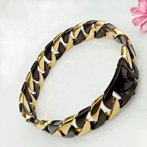 Collier pour chien en acier inoxydable, chaîne robuste pour bijoux, or 18K, vente en gros, animalerie, bijoux - Product Image 3