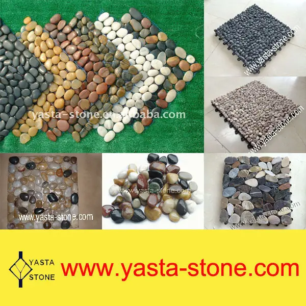 Cheap Pebble Mosaic Natural Stone Pebble Floor Tiles