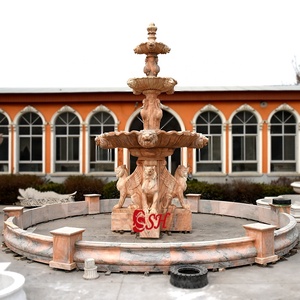Personalizzato All'aperto di Grandi Dimensioni di Marmo Da Giardino Fontana <span class=keywords><strong>In</strong></span> <span class=keywords><strong>Pietra</strong></span> <span class=keywords><strong>Con</strong></span> Statua del Leone - Product Image 6