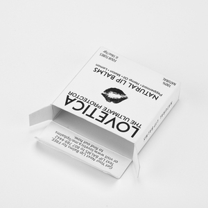 Caja Cosmética Plegable Personalizada para Lápiz Labial, Impresión a Todo <span class=keywords><strong>Color</strong></span>, Empaque de Papel Blanco para <span class=keywords><strong>Protector</strong></span> de Bálsamo Labial - Product Image 4
