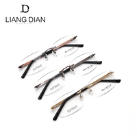 Llanta menos gafas óptico titanio, hecho a mano metal especificaciones marco