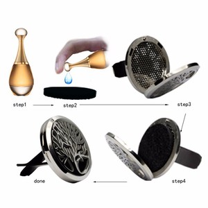 Surgical Grade Stainless Steel Car <strong>Air</strong> Freshener Aromatherapy Essential Oil Diffuser/Car <strong>Air</strong> <strong>Freshner</strong>/Car Diffuser Clip for Vent - Product Image 2