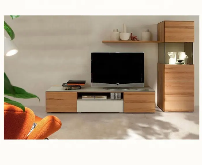 Furnitur Rumah Dudukan TV Kabinet Tv Kayu