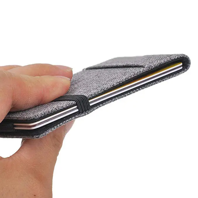 Magic wallet Mens Slim Front Pocket Wallet - RFID Minimalist Elastic Credit Card Holder Wallet