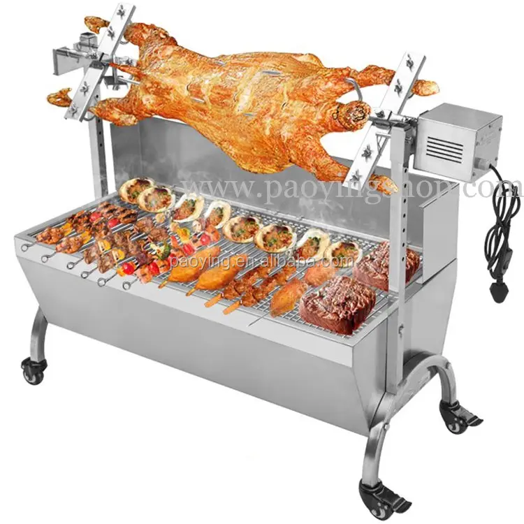 60キロ89センチメートルCommercial Stainless Steel Charcoal Barbeque Pig Hog Roasting Machine