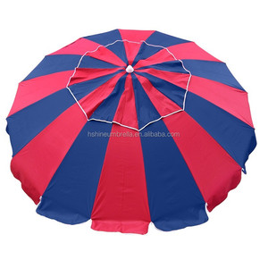 Al aire libre 8ft aluminio lujo Rainbow Beach Sun paraguas <span class=keywords><strong>con</strong></span> varillas de fibra de vidrio - Product Image 5