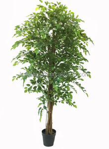2017 Venta Caliente de Plata de La Decoración de Interior <span class=keywords><strong>Bonsai</strong></span> Ficus Artificiales - Product Image 4