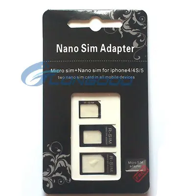 Baru Kit Adaptor Kartu SIM Nano SIM Ke Mi Cro 3 In 1 untuk iPhone 5