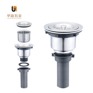 Filtro In Acciaio Inox Cibo <span class=keywords><strong>Cucina</strong></span> Scarico A canale di Scarico con Spazzatura Srainer Cestino e Coperchio Di Tenuta - Product Image 6