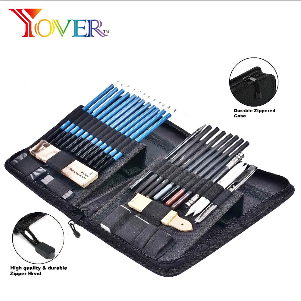 Горячая Распродажа на Amazon 40 шт. набор карандашей для набросков и рисования