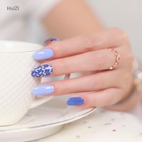 Valentijnsdag ZB Japanse Franse stijl milieuvriendelijke gemengde design glitter gel nagellak sticker groothandel