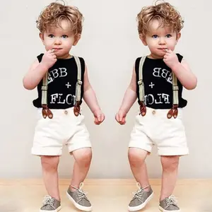 B6109 Goedkope groothandel kinderkleding kinderen boutique kleding 2017 kids kleding set