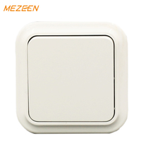 Interruptor de pared tipo UE de China, color blanco, 1 Banda, 2 vías, tipo UE