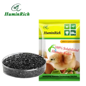 "HuminRich Huplus" 70% de ácido húmico humato DE SODIO, grasa en polvo para la alimentación Animal