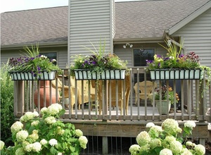 בית גן דקורטיבי עצמי השקיה סירים מלבני תיבת אדנית - Product Image 2