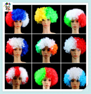 Parrucche sintetiche <span class=keywords><strong>da</strong></span> <span class=keywords><strong>Clown</strong></span> Mullet <span class=keywords><strong>da</strong></span> uomo con colori arcobaleno HPC-1180 - Product Image 2