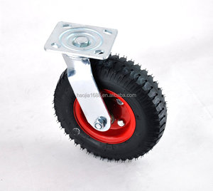 Quelle Werks produkte 2.50-4 Schwenk gummi Pneumatisches Reifen rollen rad - Product Image 5