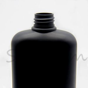 350Ml Màu Đen Mờ Nhựa PET Phẳng Chai Cho Dầu Gội Đầu Amd Điều Hòa - Product Image 5