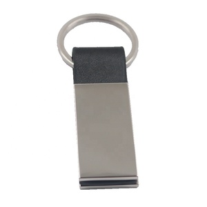 Llavero de Regalo para Hombre de Negocios de Alta Gama con Logotipo Personalizado, Llavero en Blanco de Metal y Cuero - Product Image 5