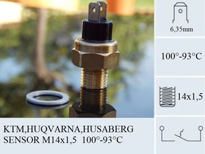 Universale Del Motociclo Interruttore di Temperatura Ventola Del Radiatore per KTM <span class=keywords><strong>HUSABERG</strong></span> HUSQVARNA - Product Image 3