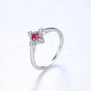 CZCITY Thiết Kế Mới Sterling <span class=keywords><strong>Silver</strong></span> Flower Shape Nhẫn Nhỏ CZ Pave Nhẫn Phụ Nữ Nhẫn Cưới Trang Sức Bán Buôn - Product Image 6