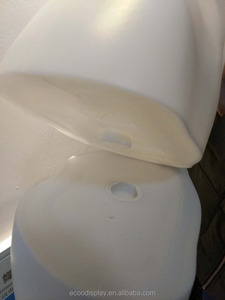 หุ่นผู้หญิงหัวหุ่นโชว์โลหะขาตั้งพลาสติกทั้งตัว (สไตล์สีขาว) - Product Image 4
