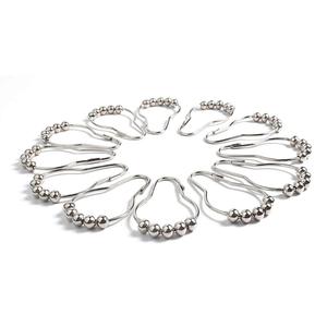Crochets pour <span class=keywords><strong>rideau</strong></span> de douche, acier inoxydable antirouille, 3 pièces, barre de douche pour salle de bains - Product Image 4