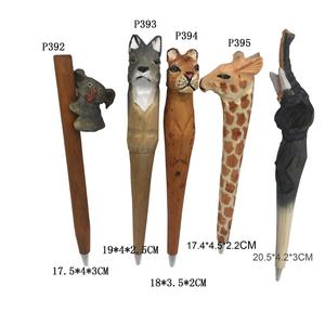 <span class=keywords><strong>Penne</strong></span> a Sfera Creative di Qualità in Legno Intagliato a Mano a Forma di Animale, Ideali Come <span class=keywords><strong>Regalo</strong></span> - Product Image 5