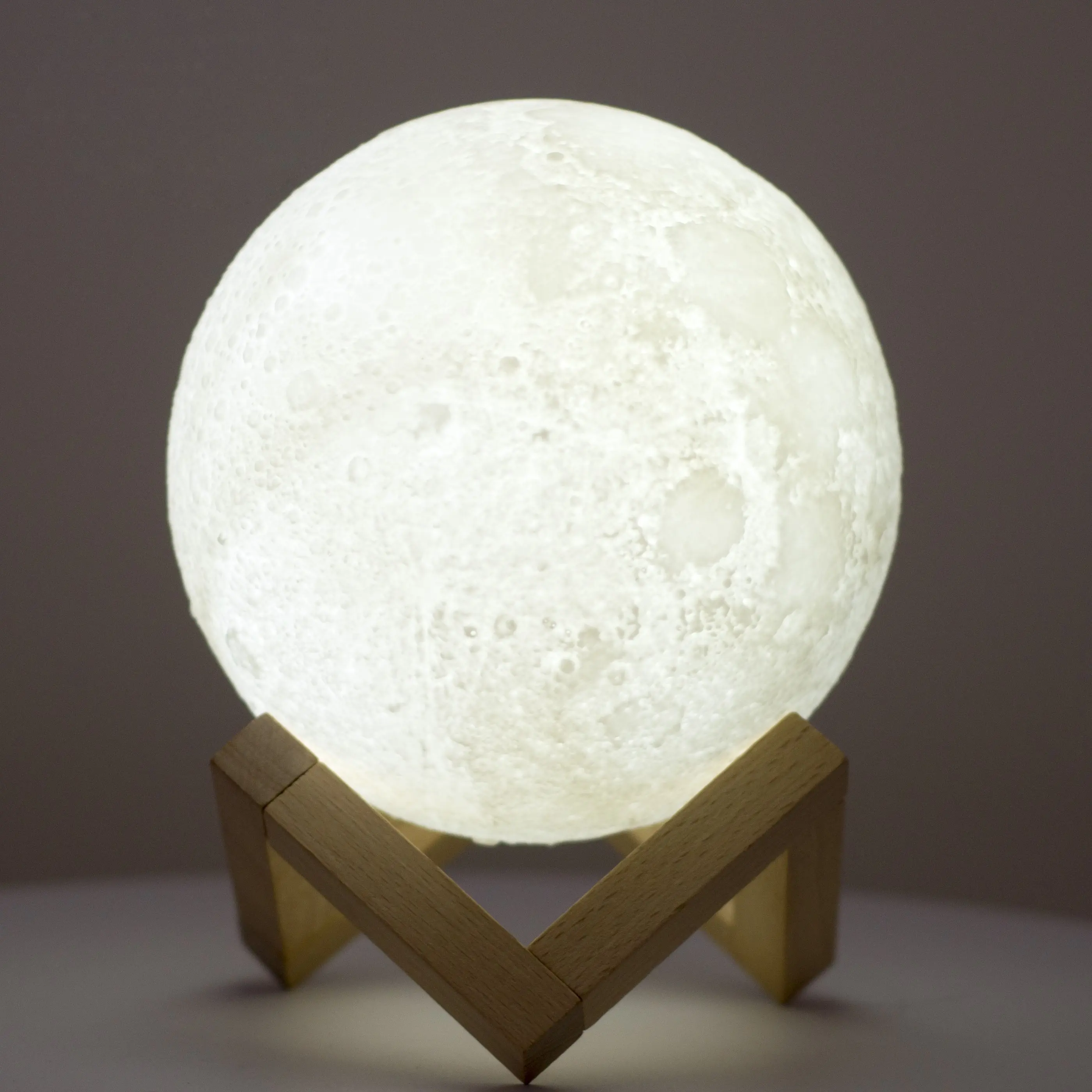3D אשליה Dimmable עם שליטה ברז USB 16 צבעים מיני מלא led ירח בצורת לילה אור מנורת led 3d ירח מנורה