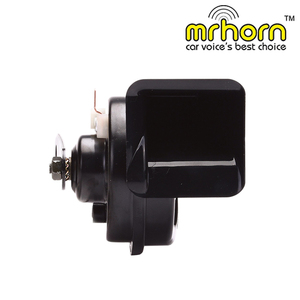 MRHORN Klaxon d'escargot 12V/24V OE 110dB 2 voies ABS étanche klaxon de voiture électrique 80mm noir/chrome universel haut-parleur et klaxon - Product Image 4