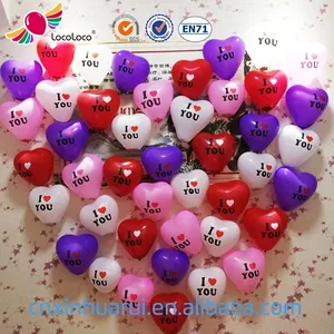 2017 venda quente Personalizado padrão cor coração balão de Látex colorido inflatabe